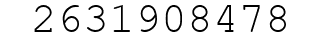 Number 2631908478.