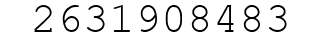 Number 2631908483.