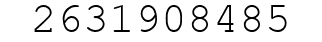 Number 2631908485.