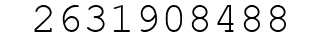 Number 2631908488.