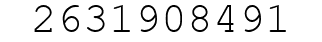 Number 2631908491.