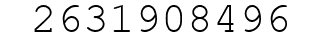 Number 2631908496.