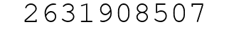 Number 2631908507.