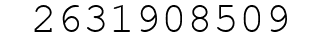 Number 2631908509.