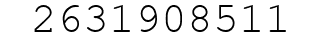 Number 2631908511.