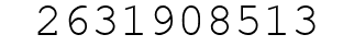 Number 2631908513.