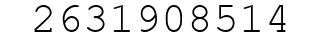 Number 2631908514.