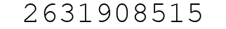 Number 2631908515.