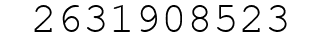 Number 2631908523.
