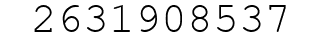 Number 2631908537.