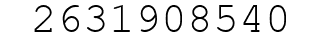 Number 2631908540.
