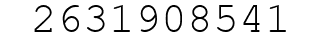 Number 2631908541.