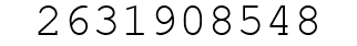 Number 2631908548.