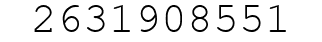 Number 2631908551.