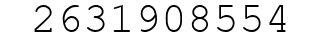 Number 2631908554.