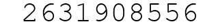 Number 2631908556.