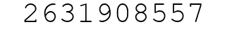 Number 2631908557.