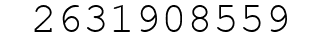 Number 2631908559.