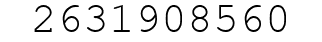 Number 2631908560.
