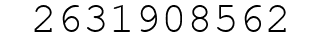 Number 2631908562.
