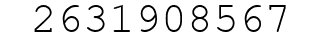 Number 2631908567.