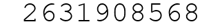 Number 2631908568.