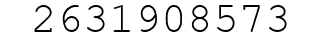 Number 2631908573.