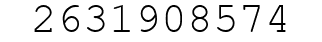 Number 2631908574.