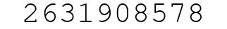 Number 2631908578.