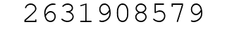 Number 2631908579.