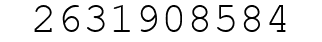 Number 2631908584.