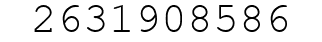 Number 2631908586.