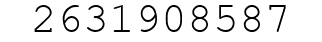 Number 2631908587.