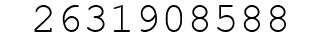 Number 2631908588.