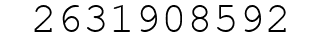 Number 2631908592.