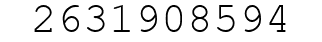 Number 2631908594.