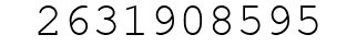 Number 2631908595.