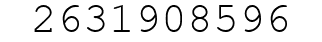 Number 2631908596.