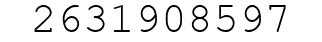 Number 2631908597.