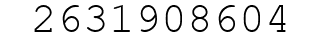 Number 2631908604.