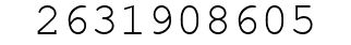 Number 2631908605.