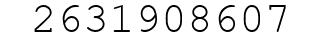 Number 2631908607.