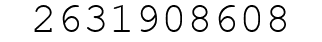 Number 2631908608.