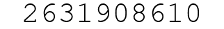 Number 2631908610.