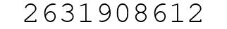Number 2631908612.