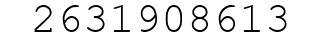Number 2631908613.