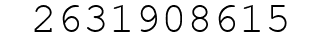 Number 2631908615.