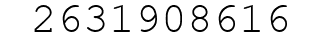 Number 2631908616.