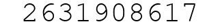Number 2631908617.
