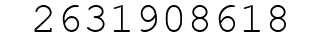 Number 2631908618.